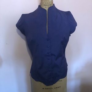 Anthropologie stretch cotton blouse